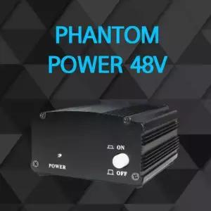 팬텀파워 48V 콘덴서 마이크 전원 공급 증폭