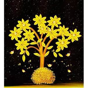 나무 (패브릭) 황금재물 보석십자수 40X45