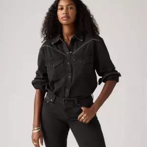 리바이스 LEVIS 여성 SAWYER 웨스턴 데님 셔츠 A7620-0015 595477