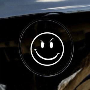 악마적인 웃는 얼굴 자동차 스티커 방수 차체 비닐 노트북용 범퍼 뒷유리 장식용 다이컷 데칼