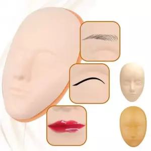 입체 타투 연습 고무판 실리콘 수강생 얼굴모형