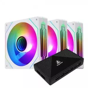 Segotep NR12 ARGB PWM KIT (컨트롤러/3팩, 화이트)