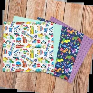 미술놀이 키즈 양면 색종이 (4색 x 25매씩) (총 100매입)