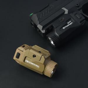 전술 무기 총 권총 라이트 800 루멘 퀵 릴리스 LED 손전등 야외 사냥 맞춤 20mm 레일 GLOCK G17