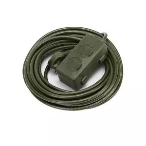 서울전기 원스탑 밀리터리 2구 캠핑 리드선 카키 (10m) 무료배송 본사직발송