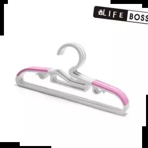 벨벳옷걸이 국내산 보스 미끌림방지 옷걸이 아동용 화이트핑크30P
