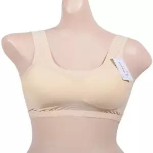 매쉬 프리미엄 신축성 좋은 누디 스포츠 브라 (WFJ68ZJ)