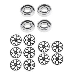 WTY V911S V977 V987 V988 V930 V966 XK 110 RC 헬리콥터 비행기 드론 예비 부품용 4Pcs 베어링 - 색상: 멀티