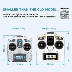 MC6C 미니 V2 무선 조종 시스템 - 비행기 드론 멀티로터 및 보트용 있는