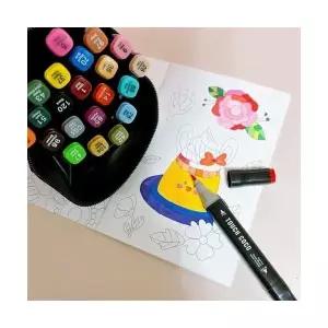 인기 스케치북 그림 추천템 마카 마카펜 미술 수업 웹툰 학교 24컬러