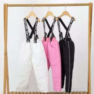 아동 버클 방한 방수 팬츠 겨울 키즈 멜빵 스키 바지