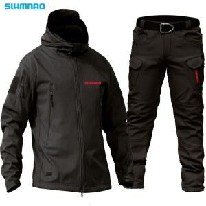 낚시우비 방수 및 방풍 낚시 세트 두꺼운 후드 재킷 빠른 건조 가을 겨울 신상