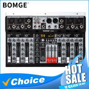 전문 4 6 8 채널 오디오 믹서 사운드 믹싱 콘솔(USB 인터페이스 포함) 99DSP 48V 팬텀 파워(녹음 스트리밍