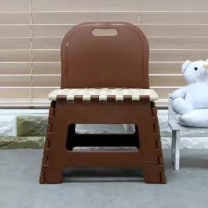 이쁜이 탄탄 접이식 의자 중형 등받이 유아용 (WFK8XNX)