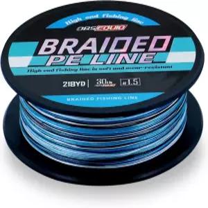 OBSECIO 땋은 낚싯줄 X8 - 초강력 고마모 저항성 프로급 출력 성능 소금물 또는 민물고기 유색 땋기용