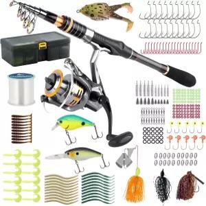 닥터 피쉬 로드와 릴 콤보 6-9.8피트 회전 폴 3000 베이스 낚시 루어 키트 텔레스코픽 여행 접이식 장비