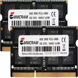 EmmCRAM 16GB(8GBx2) PC3L-14900S DDR3L 노트북 RAM DDR3 1866MHz 1867MHz SODIMM 1.35V 비ECC 언버퍼링