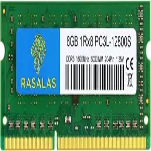 노트북용 8GB 1Rx8 PC3L-12800S DDR3L 1600MHz DDR3 RAM SODIMM 1.35V CL11 204핀 PC3-12800 메모리