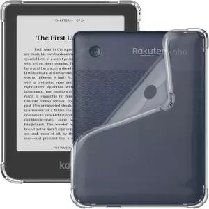 6인치 코보 클라라 컬러용 Tiorecime 케이스 BW 2E 전자책 리더 가벼운 긁힘 방지 충격 소프트 TPU 뒷면