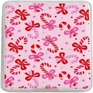 킨들 클리어 케이스 11세대 및 12세대 페이퍼화이트 컬러소프트용 핑크 크리스마스 캔디 케인 카드스톡