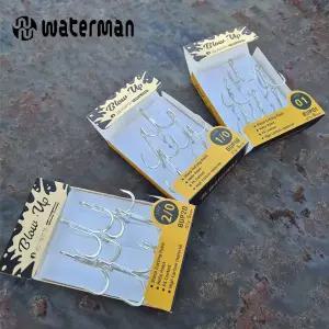 워터맨 블로우업 PS도금 트레블훅 힐릭스형상 지깅 파핑용 방어 부시리 삼치 농어 트레블 어시스트훅