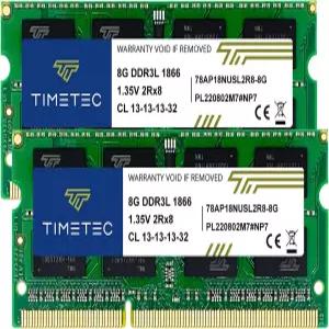 타임텍 16GB KIT(2x8GB) DDR3L DDR3 1866MHz PC3L-14900 PC3-14900 비-ECC 언버퍼링 1.35V 1.5V CL13 2Rx8