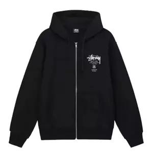 스투시 월드투어 후드 집업 남여공용 기모 후드집업