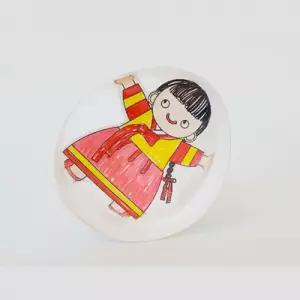 오뚝이 종이 인형 만들기 5인세트