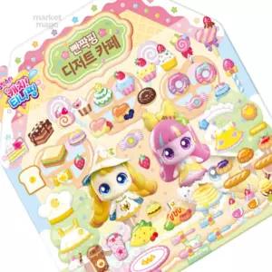마켓마고 역할놀이스티커 빤짝핑의디저트카페 아기역할놀이장난감
