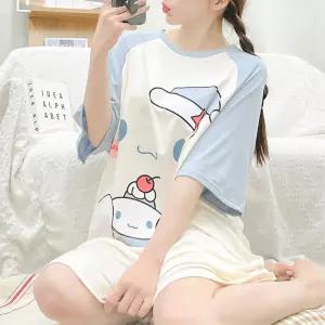 빅사이즈 임산부 캐릭터 원피스 홈웨어 스타일링 집콕룩 호캉스 잠옷