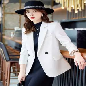 여성자켓 화이트자켓 슬림핏 정장 코트 봄가을 상의 재킷 심쿵해외구매