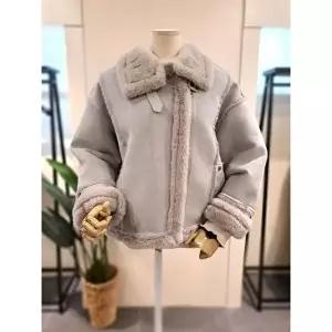 [미스칸트]미스칸트 KELTPC04SB 에코 집업 무스탕 스카이블루