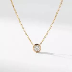 7부 1캐럿 랩 다이아 목걸이 메이니 베젤 데일리 여자 친구 기념일 선물 생일