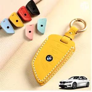BMW 스마트키 3시리즈 보호 케이스 가죽 키홀 더 커버 자동차 액세서리 차량 소품 키갑