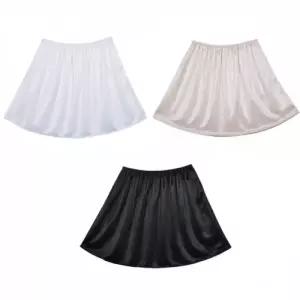 국산 원피스 속치마 검정 스킨 아이보리