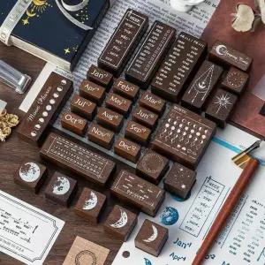 올원픽 달력스탬프 스탬프 도장 다이어리 꾸미기 날짜