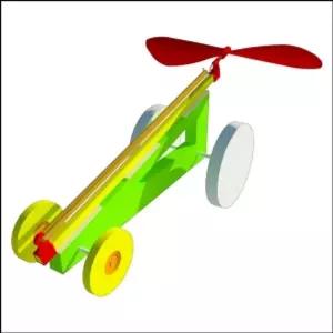 뉴 EVA 고무 동력자동차/풍력/골/자가/발전기/미니어처/만들기/자가발전/브레드보드/재료/교구/모형