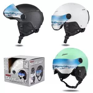 크로니 스노우보드 스키 헬멧 고글 어린이 성인 바이저헬멧