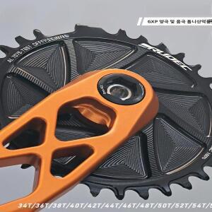 블랙 38T40T 산악 자전거 3핀 클로즈드 디쉬 로드 바이크 싱글 다이렉트 마운트 포지티브 or 네거티브 톱니