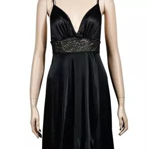 코나 여자 롱 끈 슬립 레이스 홈웨어 편한속옷 원피스