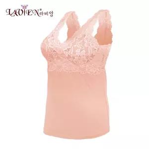라비앙 고급 레이스 탈부착캡 브라런닝 중년 편한속옷