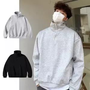 남성 긴팔 학생 트레이닝 간절기 하프집업 캐주얼 티셔츠 DMS-TSA-Q4...