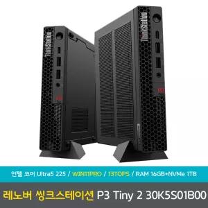 레노버 씽크스테이션 P3 Tiny Gen 2 30K5S01B00 코어울트라5 WIN11프로 램16GB+NVME1TB 미니PC 데스크탑