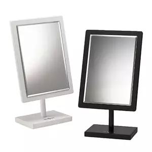 (빠띠라인) 우드 사각 탁상거울 소 2종택 1 -ST456 원목거울 탁상용거울