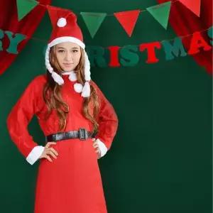 행복 가득 원피스 산타복 3종 세트형