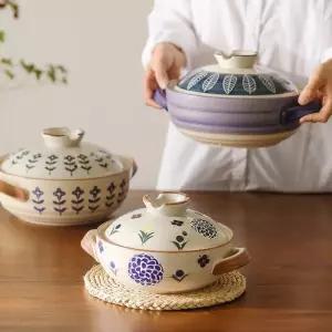 일본식 내열 도자기 뚝배기냄비 직화용 전골냄비 가스레인지 찌개 계란찜용