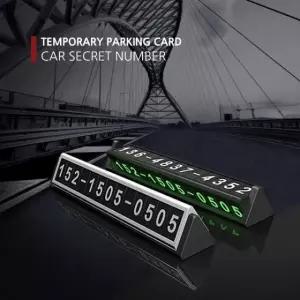 개인 정보 보호 시크릿넘버 프리미엄 주차 번호판 차량용 주차 번호판 야광