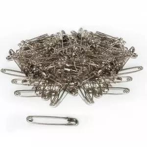 보통 옷핀 44mm 대형 100g 벌크 실버색 - 안전핀 실핀 옷삔 부자재 고리핀