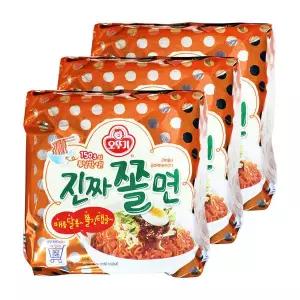 오뚜기 라면 진짜쫄면 150g 4입 3개 쫄면
