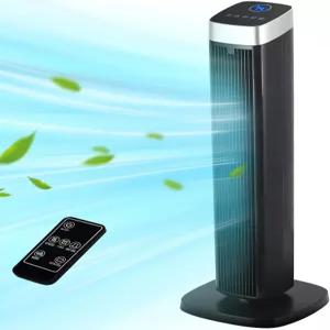 침실용 Uthfy 타워 선풍기 41인치 조용한 블레이드리스 바닥 24시간 타이머 리모컨 3단 속도 모드 실내